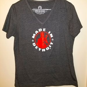 Made in Detroit vneck tshirt! Great condition!